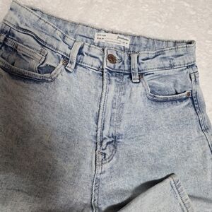 stradivarius Light Blue High-Rise Jeans